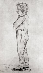 Schizzo di Gustave Flaubert da bambino, da Gustave Flaubert, pubblicato nel 1935 da Achille Flaubert